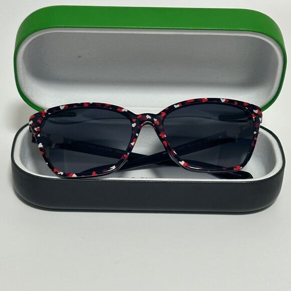 Kate Spade Heart Amiyah/G/S Heart 56 MM Width / 17 Bridge  Butterfly Sunglasses main image 7